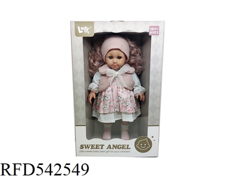 14-INCH COTTON SET FOR GIRLS WITH STRAIGHT FEET