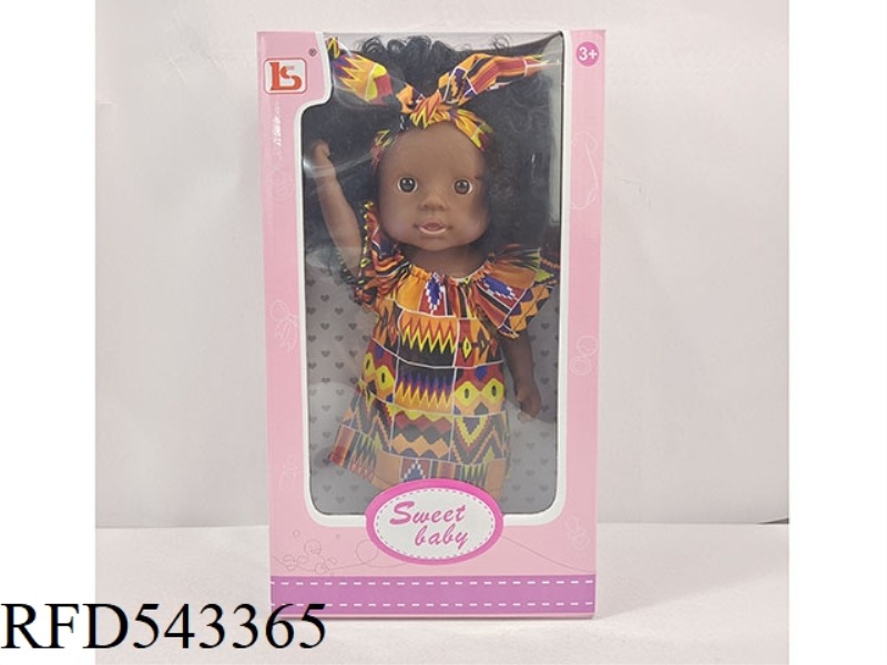 13 INCH BLACK DOLL