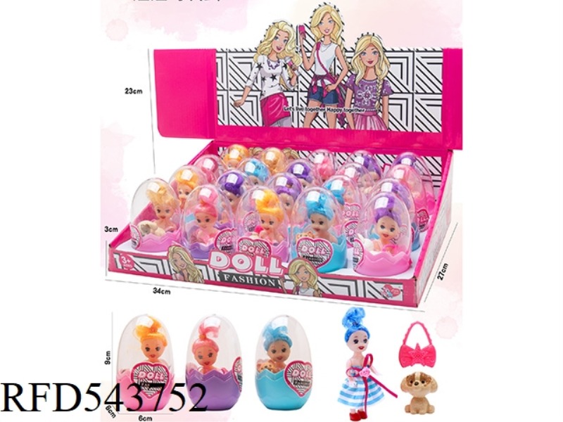 EGG PACK 3-INCH KELLY + DOG + PACK 20PCS