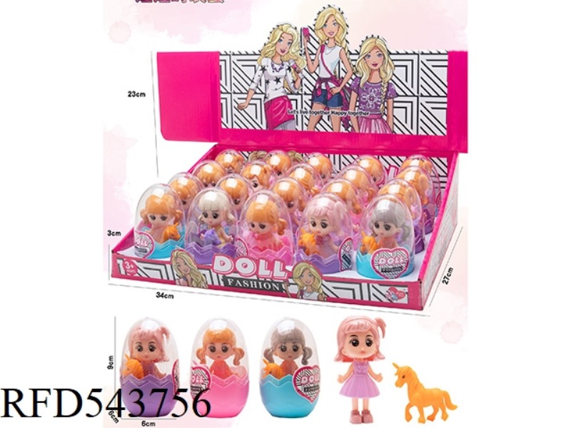 EGG PRINCESS + HORSE 20PCS