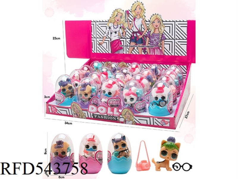 EGG SURPRISE DOG + CAMERA + GLASSES 20PCS
