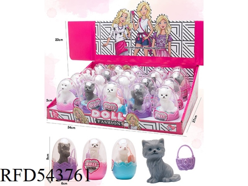 EGG PACK WITH 3 TYPES OF ANIMALS + 20PCS