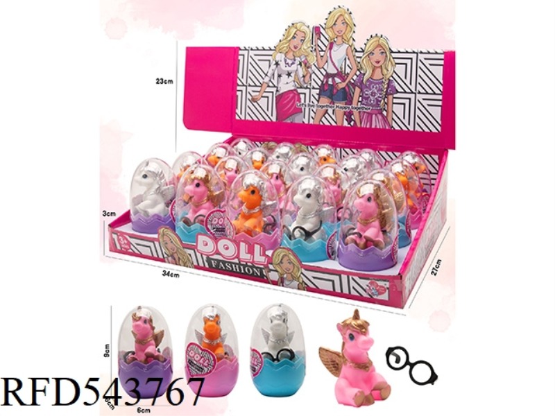 EGG UNICORN + GLASSES 20PCS