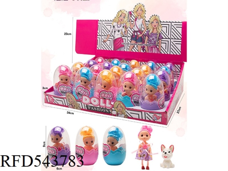 EGG DOLL + PUPPY 20PCS