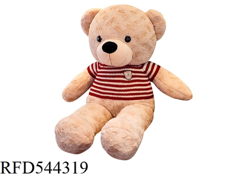 70CM RED SWEATER LIGHT BROWN TEDDY BEAR DOLL