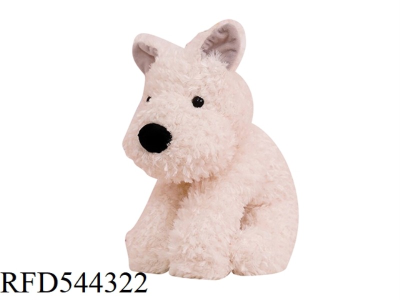 30CM WHITE WEST HIGHLAND SIMULATION DOG DOLL