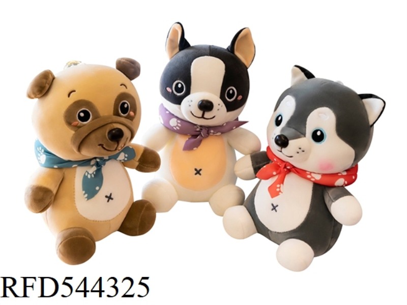 10 INCH SCARF DOG DOLL