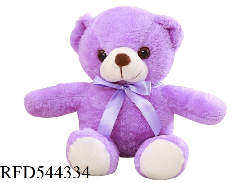 35CM PURPLE SCARF TEDDY BEAR DOLL