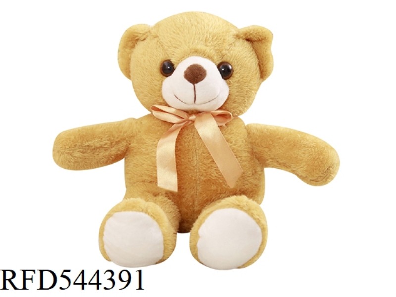 30CM LIGHT BROWN SCARF TEDDY BEAR DOLL