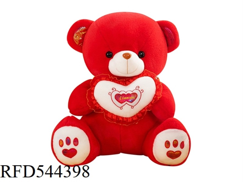 45CM RED TEDDY BEAR DOLL