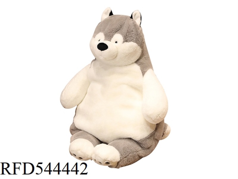 54CM LAZY HUSKY THROW PILLOW DOLL