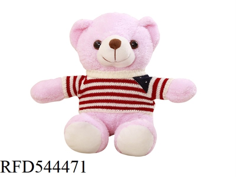 30CM PINK SWEATER TEDDY BEAR DOLL