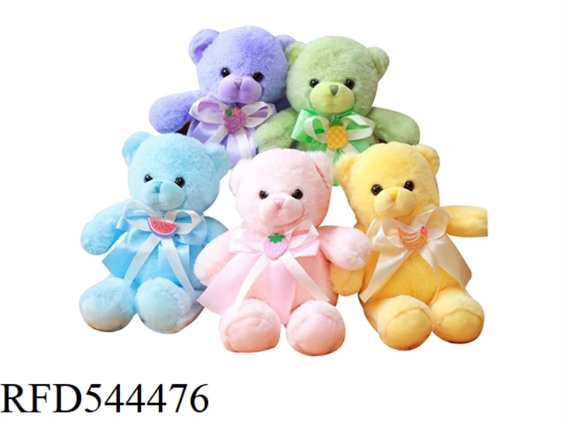 36CM RIBBON BEAR DOLL