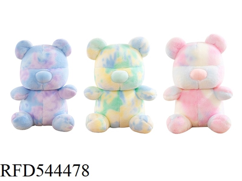 37CM COLORFUL BEAR DOLL
