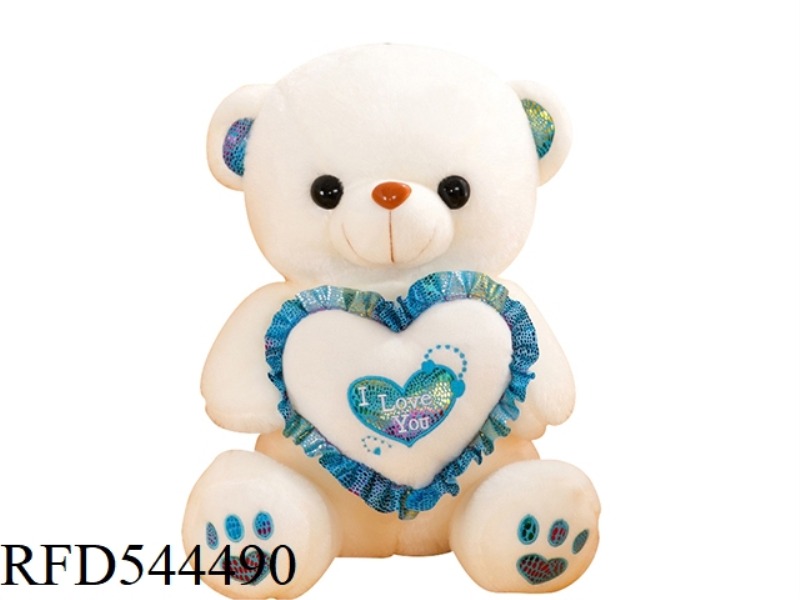 30CM WHITE TEDDY BEAR DOLL