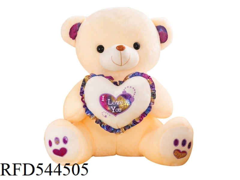 50CM BEIGE WHITE TEDDY BEAR DOLL