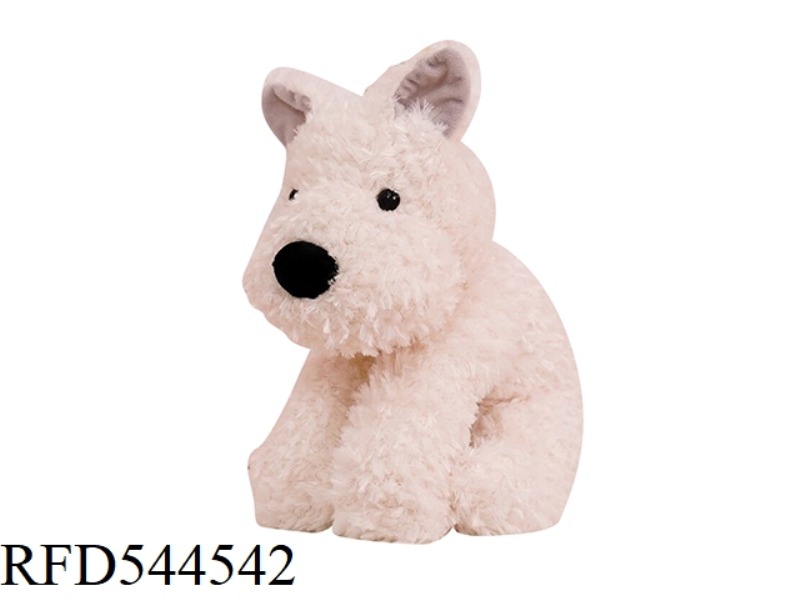 40CM WHITE WEST HIGHLAND SIMULATION DOG DOLL