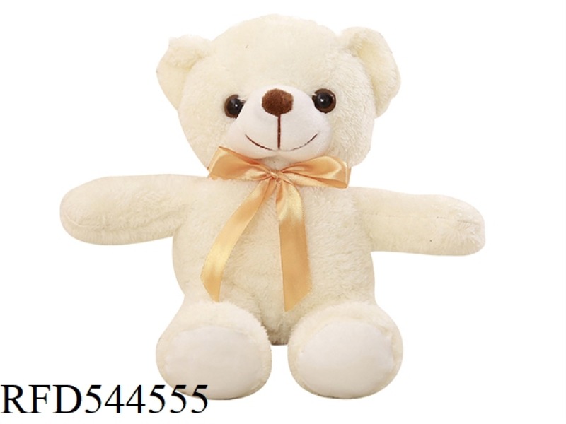 35CM WHITE SCARF TEDDY BEAR DOLL