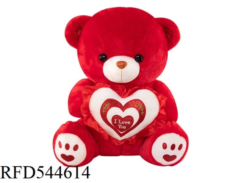 30CM RED TEDDY BEAR DOLL