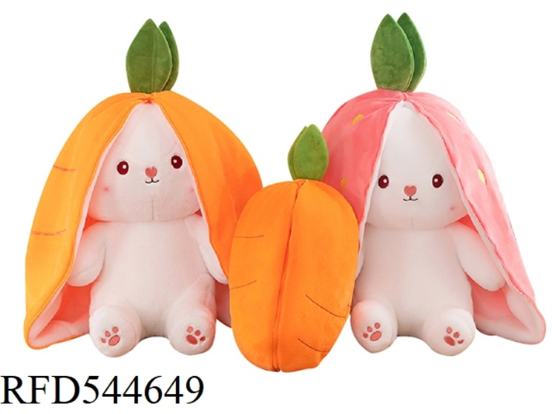 35CM STRAWBERRY CARROT RABBIT DOLL