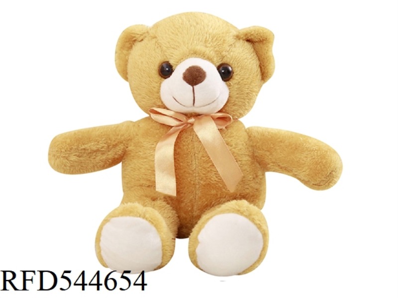 35CM LIGHT BROWN SCARF TEDDY BEAR DOLL