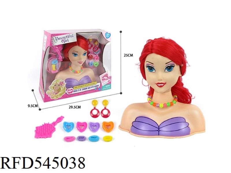HALF MERMAID MAKEUP HEAD