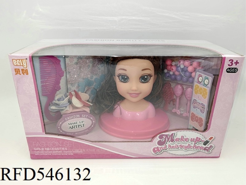 REAL EYE DOLL COMB HAIR 3 COLORS