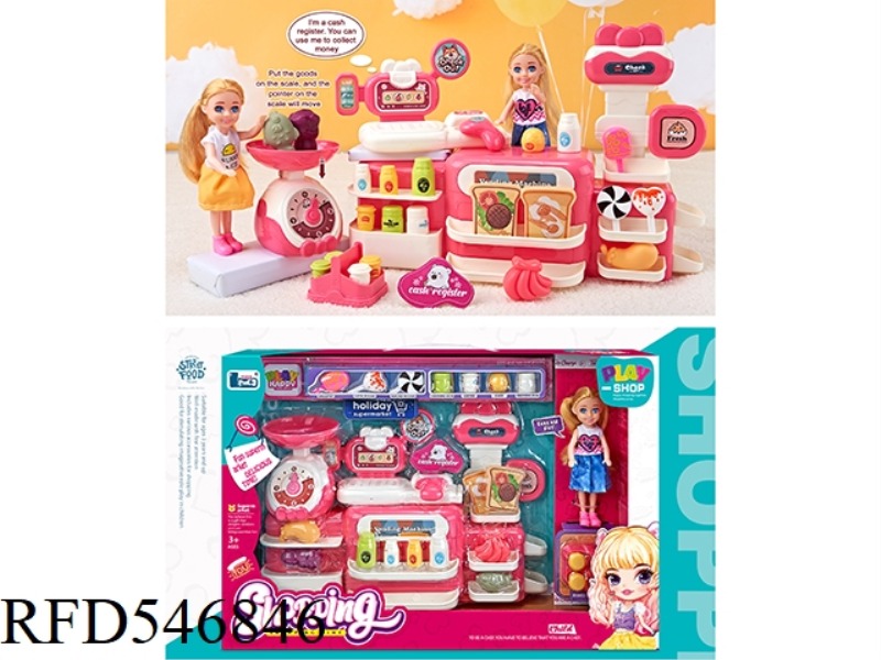 KIOSK + CASH REGISTER + SCALE + DOLL