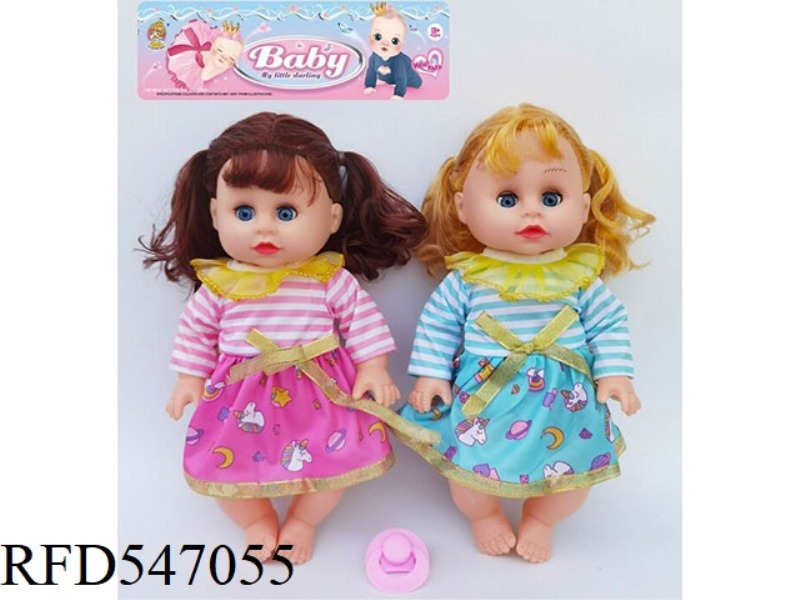 14 INCH FAT CHILD DOLL (ENGLISH PACKAGING) 2 MIXED