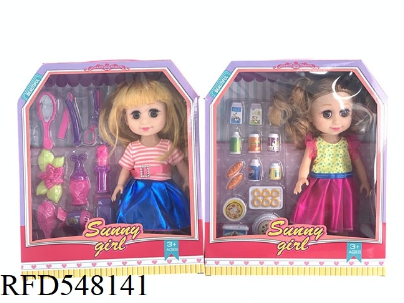 10 INCH WINKING FASHION MUSIC BARBIE FAT CHILD DOLL SET GIFT ACCESSORIES JEWELRY BOX