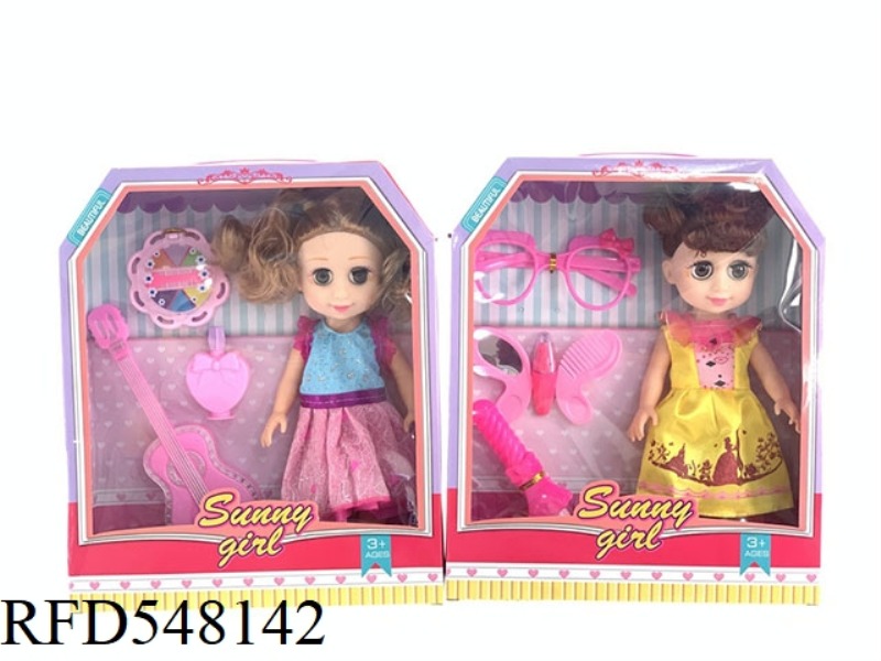 10 INCH WINKING FASHION MUSIC BARBIE FAT CHILD DOLL SET GIFT ACCESSORIES JEWELRY BOX