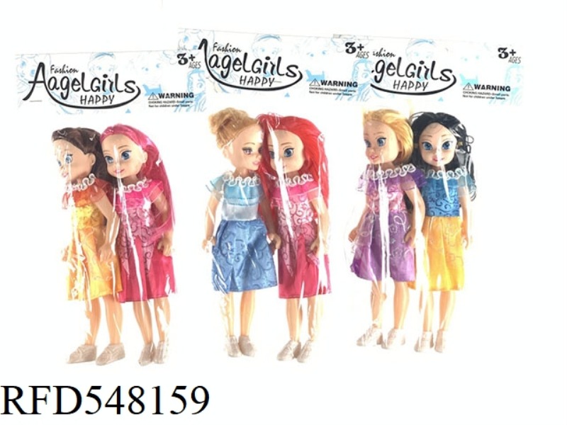 9 INCH DISNEY DOLL SIX PRINCESS SISTERS DOUBLE SUIT