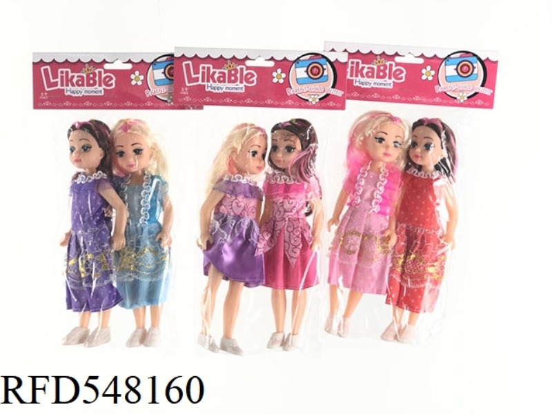 9 INCH BARBIE FAT BABY DOLL PRINCESS SISTERS DOUBLE SUIT