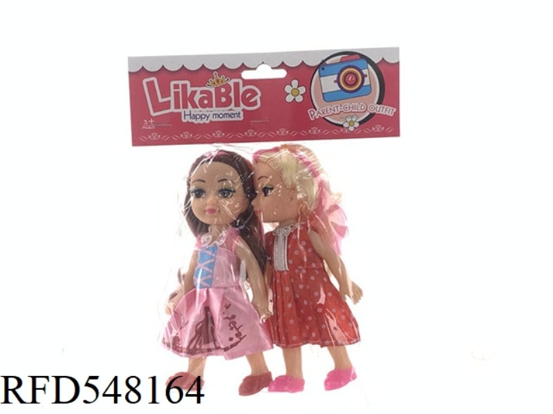 6 INCH BARBIE FAT BABY DOLL PRINCESS SISTERS DOUBLE SUIT