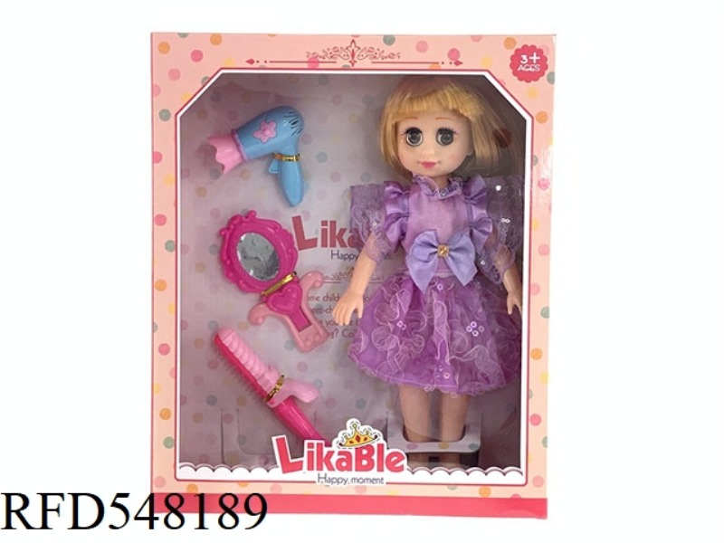 14-INCH WINKING FASHION MUSIC DOLL SET