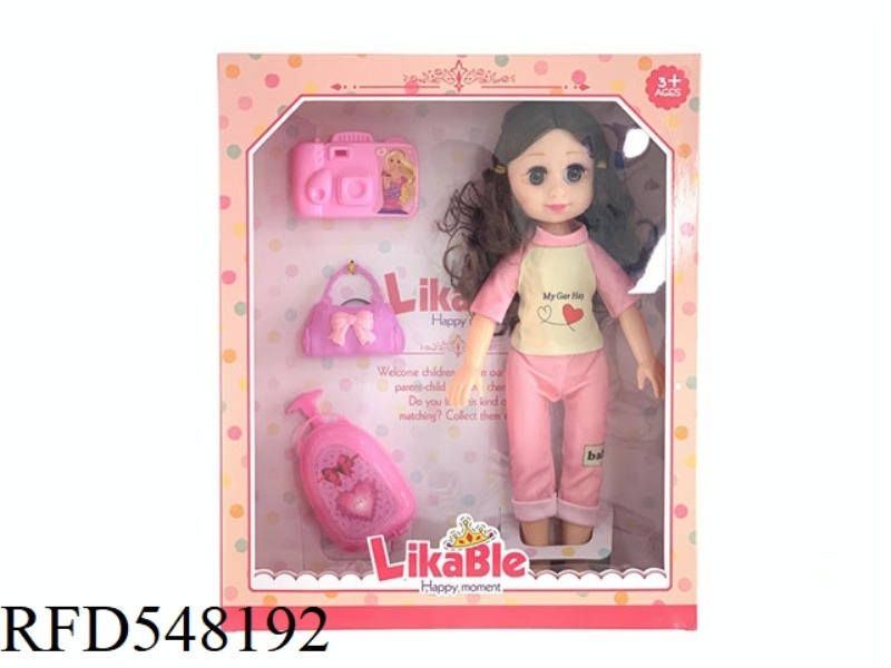 14-INCH WINKING FASHION MUSIC DOLL SET