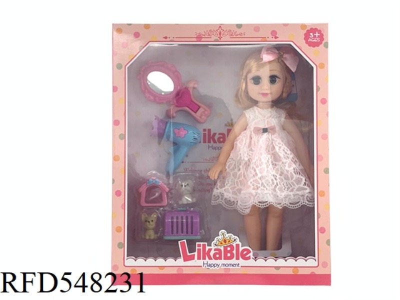 14-INCH WINKING FASHION MUSIC DOLL SET