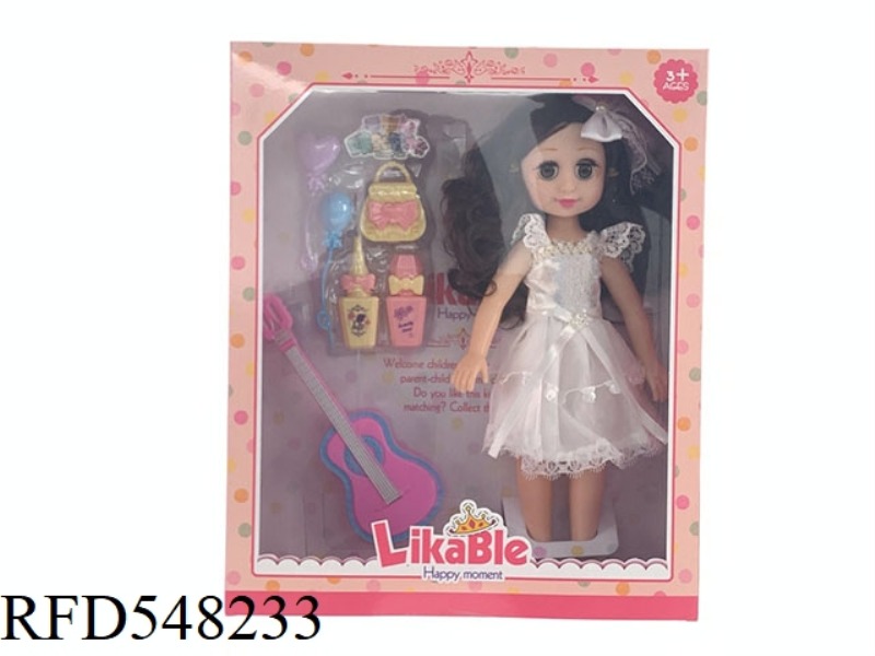 14-INCH WINKING FASHION MUSIC DOLL SET