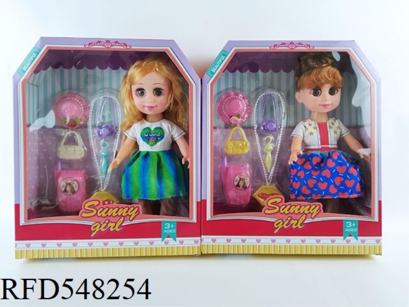 10-INCH WINKING FASHION MUSIC DOLL SET