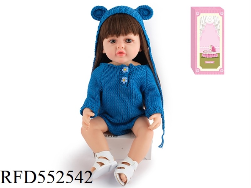 55CM REBORN DOLL SOFT PLASTIC HIGH SIMULATION BABY DOLL