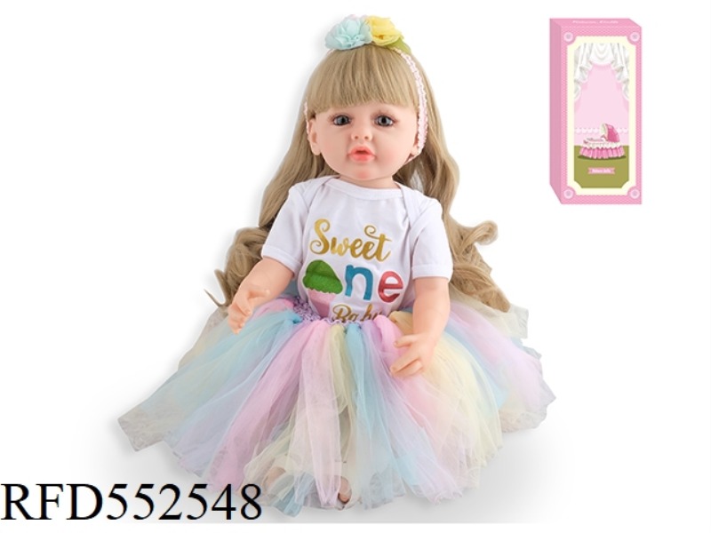 55CM REBORN DOLL SOFT PLASTIC HIGH SIMULATION BABY DOLL