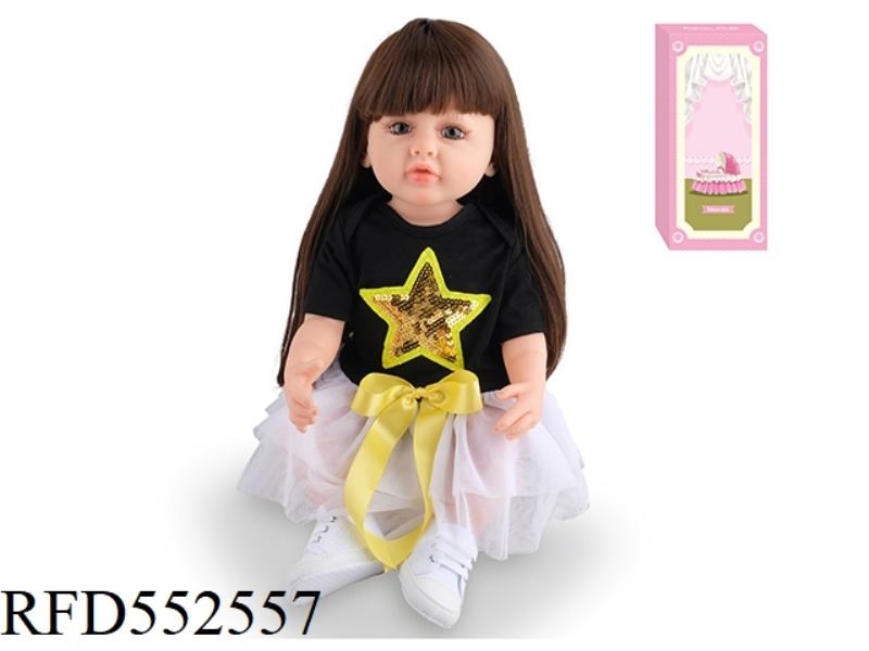 55CM REBORN DOLL SOFT PLASTIC HIGH SIMULATION BABY DOLL