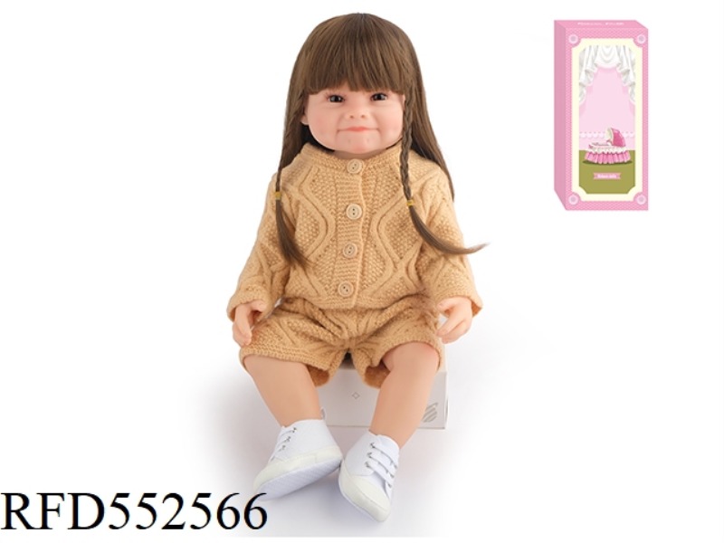 55CM REBORN DOLL SOFT PLASTIC HIGH SIMULATION BABY DOLL