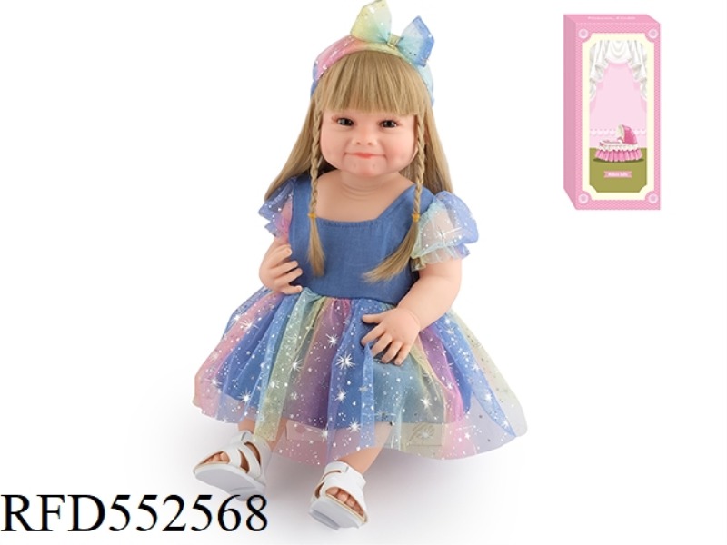 55CM REBORN DOLL SOFT PLASTIC HIGH SIMULATION BABY DOLL