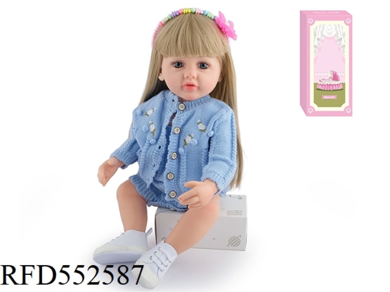 55CM REBORN DOLL SOFT PLASTIC HIGH SIMULATION BABY DOLL