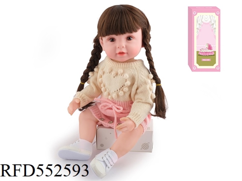 55CM REBORN DOLL SOFT PLASTIC HIGH SIMULATION BABY DOLL
