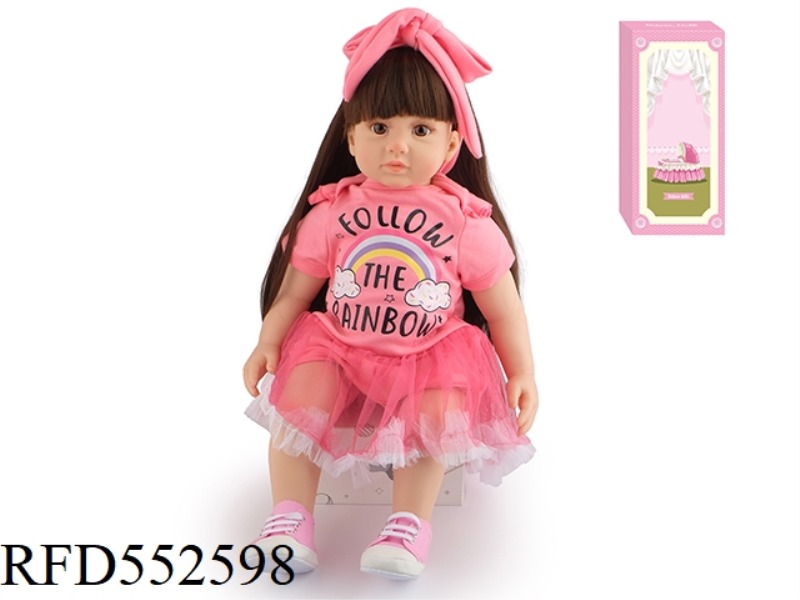 60CM REBORN DOLL SOFT PLASTIC HIGH SIMULATION BABY DOLL