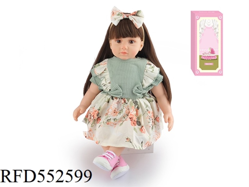 60CM REBORN DOLL SOFT PLASTIC HIGH SIMULATION BABY DOLL
