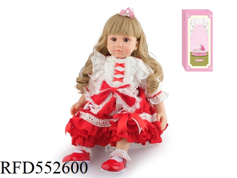 60CM REBORN DOLL SOFT PLASTIC HIGH SIMULATION BABY DOLL