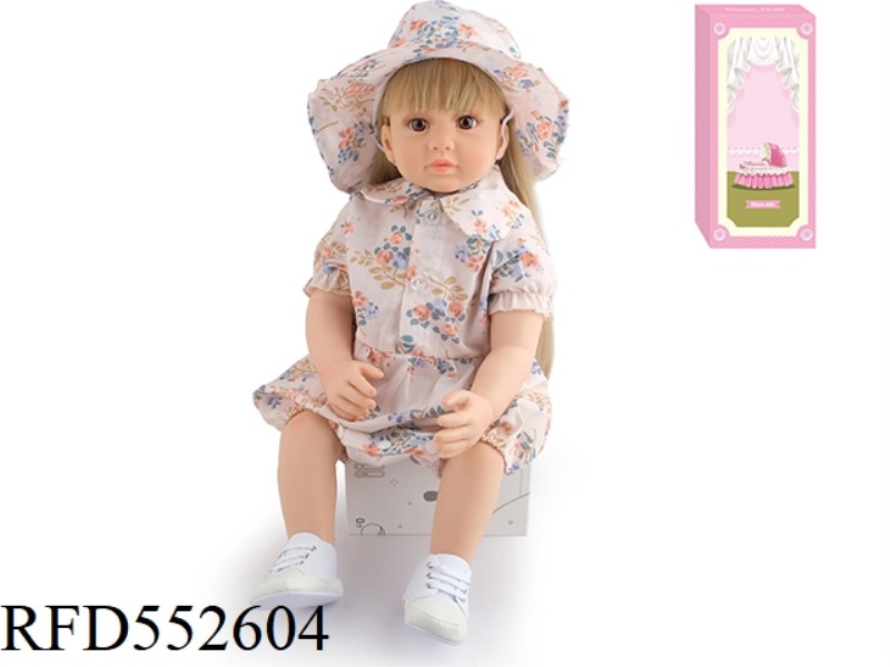 60CM REBORN DOLL SOFT PLASTIC HIGH SIMULATION BABY DOLL